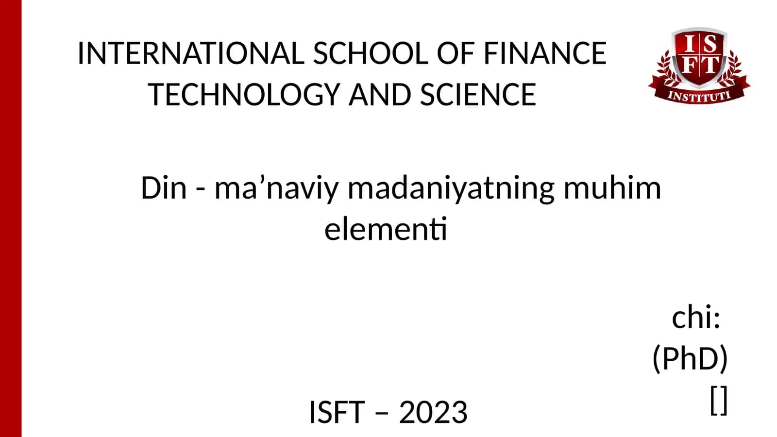 Din - ma’naviy madaniyatning muhim elementi 1