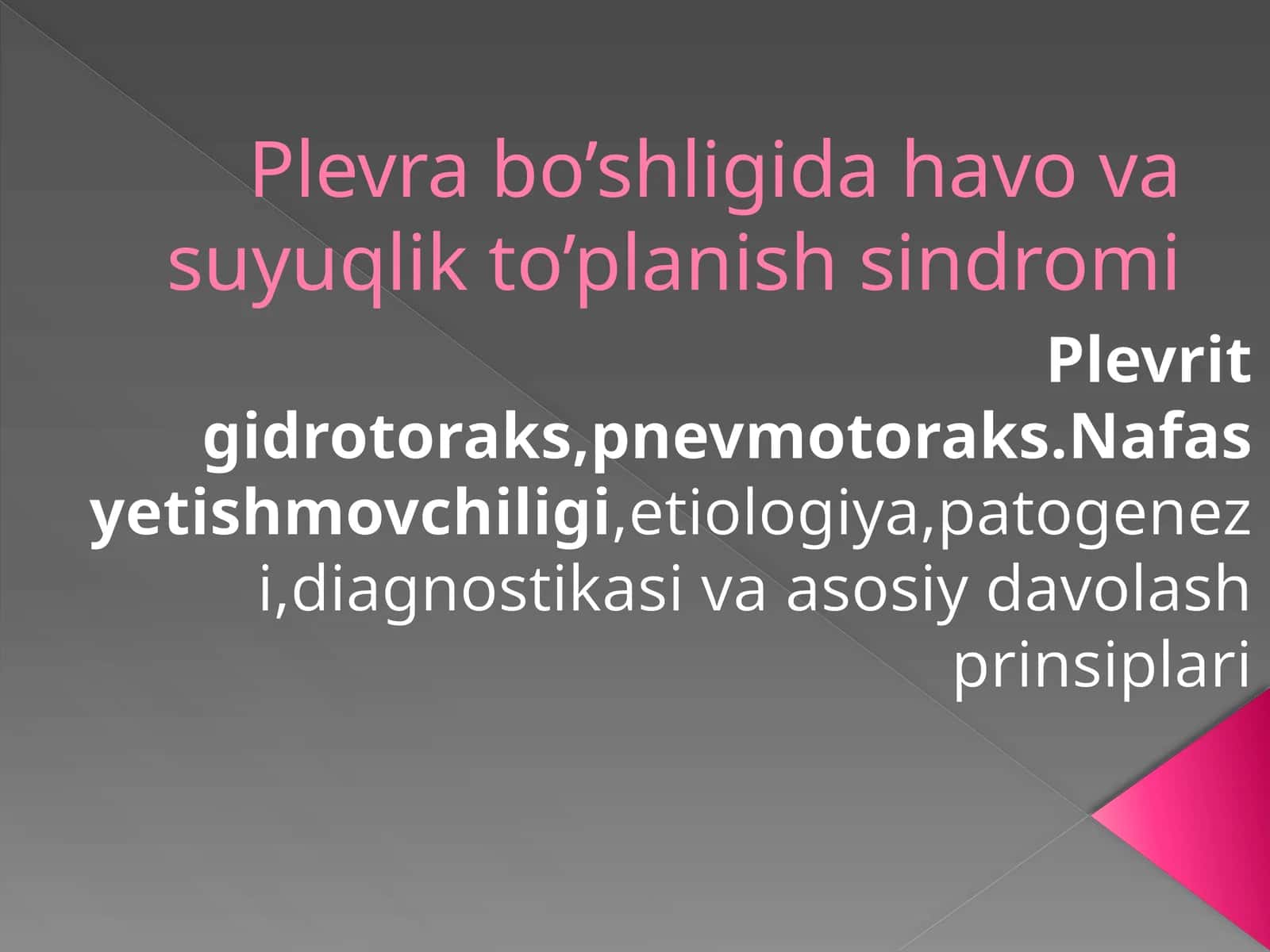 Plevrabo’shlig’idahavoto’planishsindromi 1