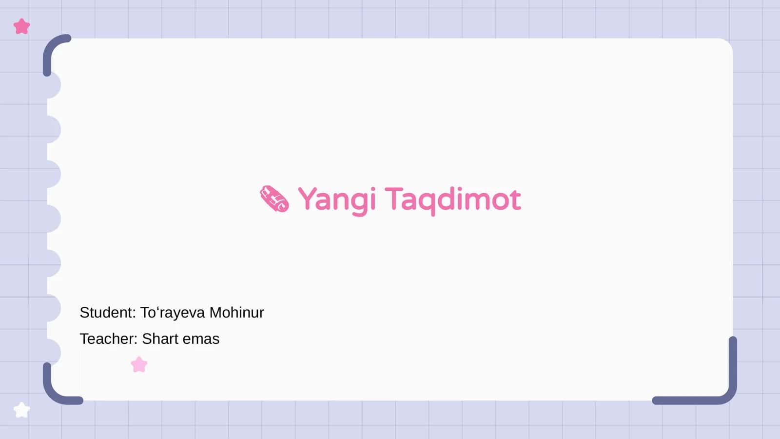 Yangi Taqdimot 1