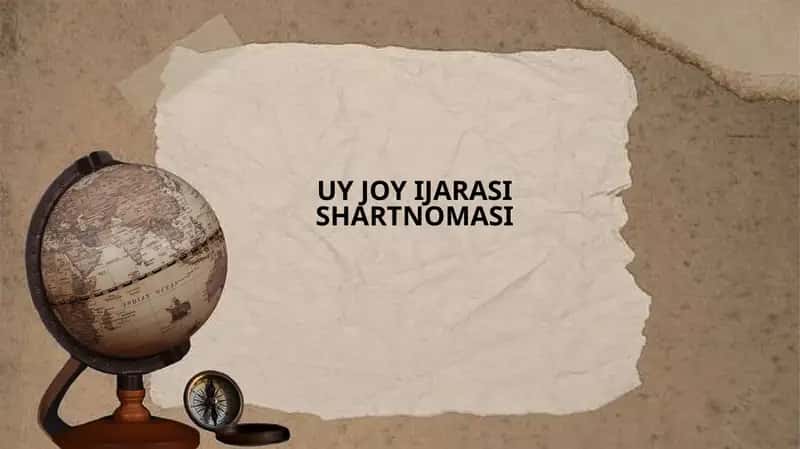 Uy joy ijarasi shartnomasi 1