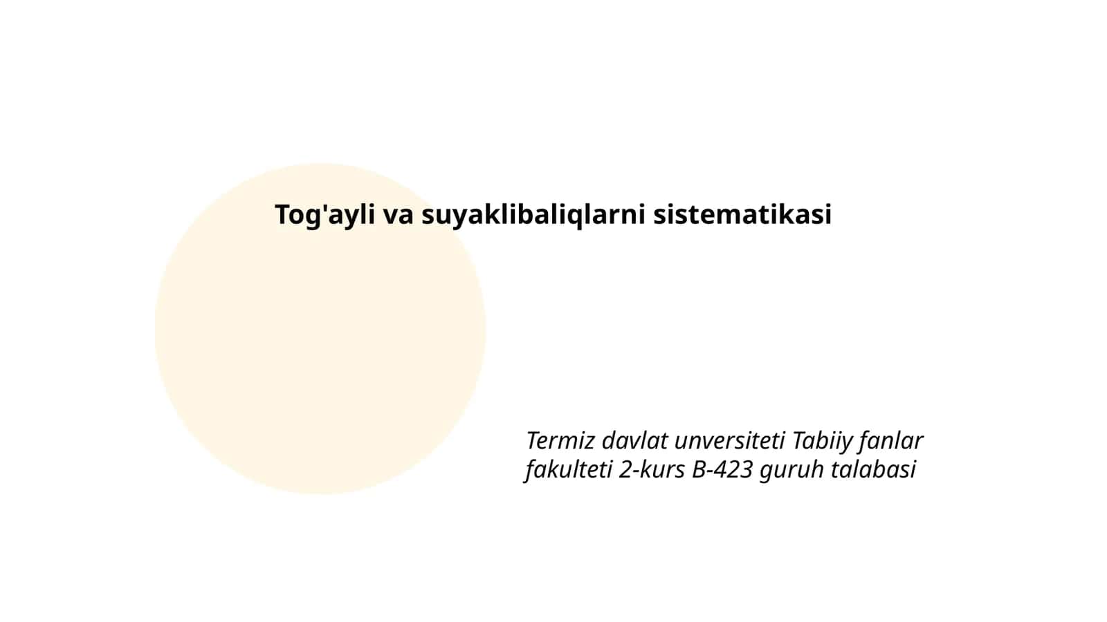 Baliqlar evolyutsiyasi 1