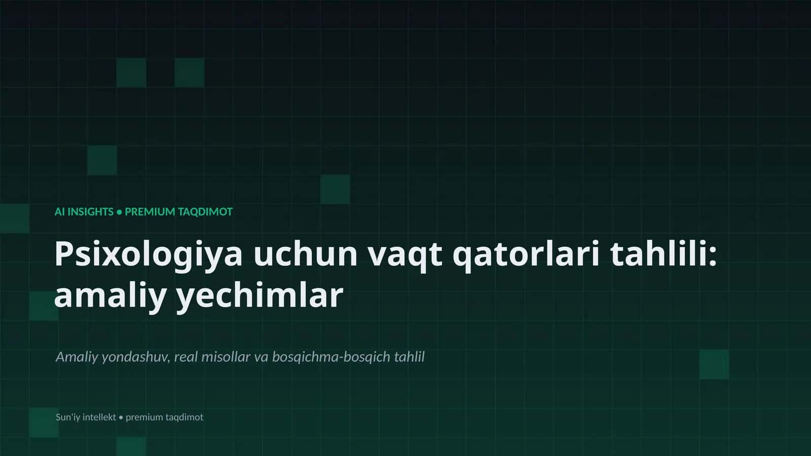 AI INSIGHTS • PREMIUM TAQDIMOT 1