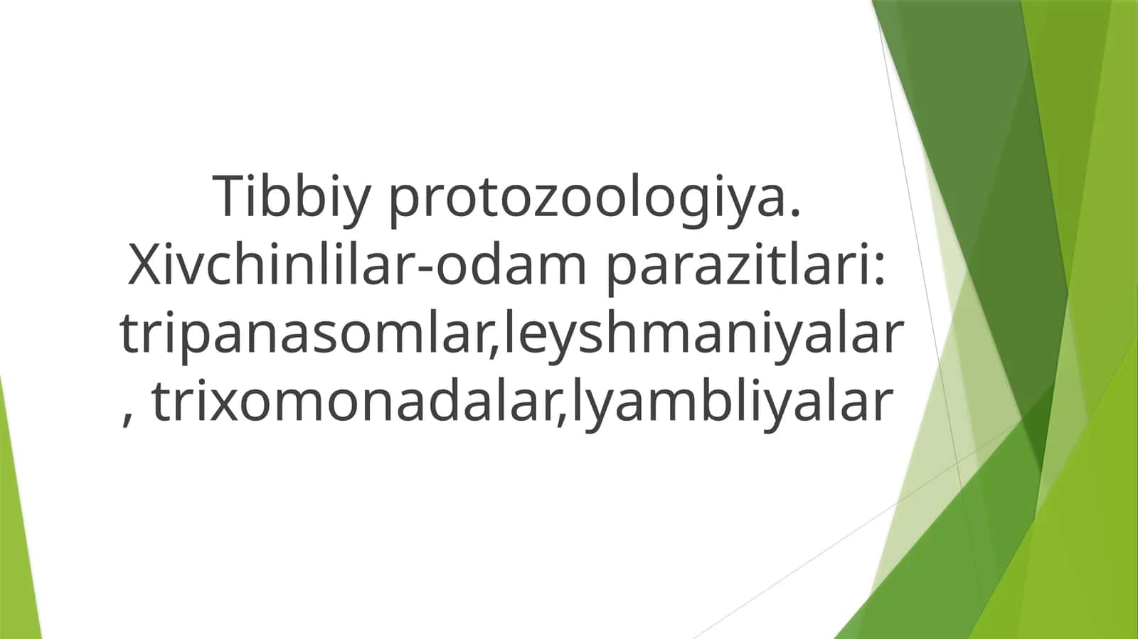 Tibbiy protozoologiya 1