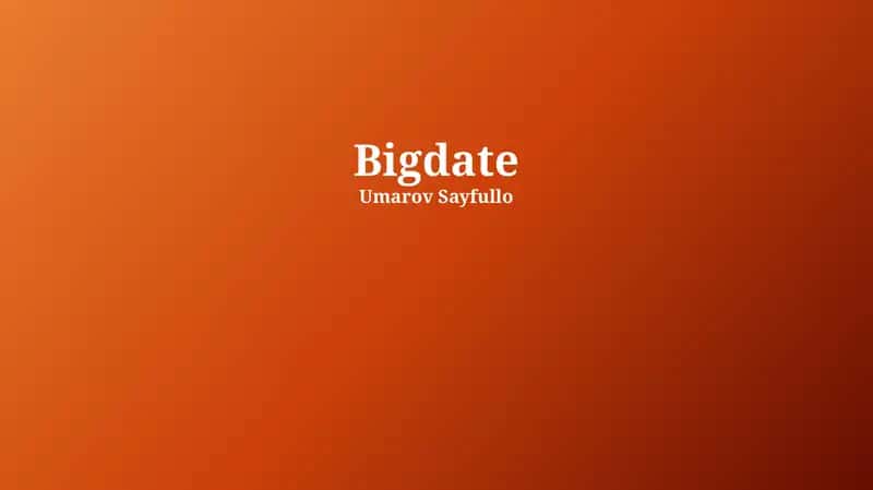 Bigdate 1