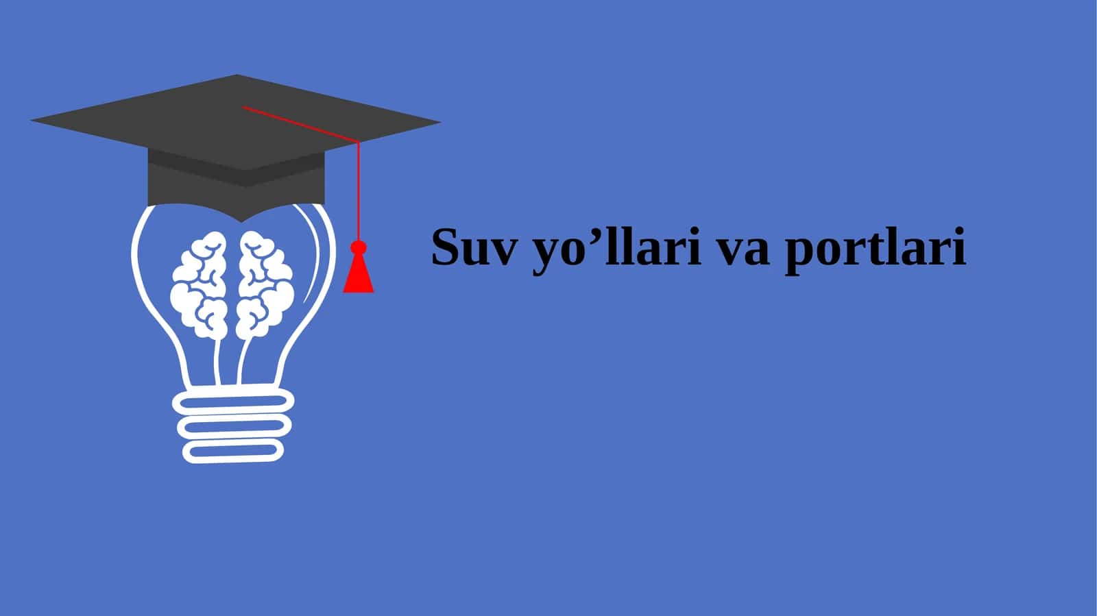 Suv yo’llari va portlari 1