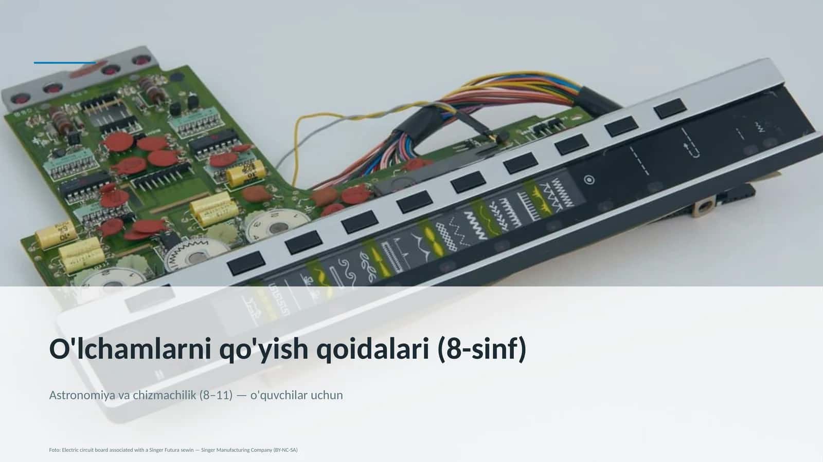 O'lchamlarni qo'yish qoidalari (8-sinf) 1