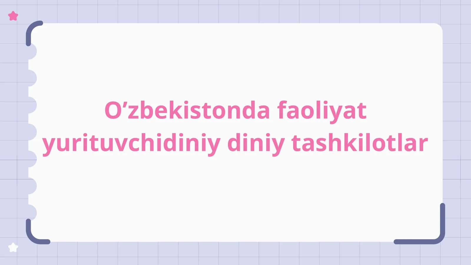 O’zbekistonda faoliyat yurituvchidiniy diniy tashkilotlar 1