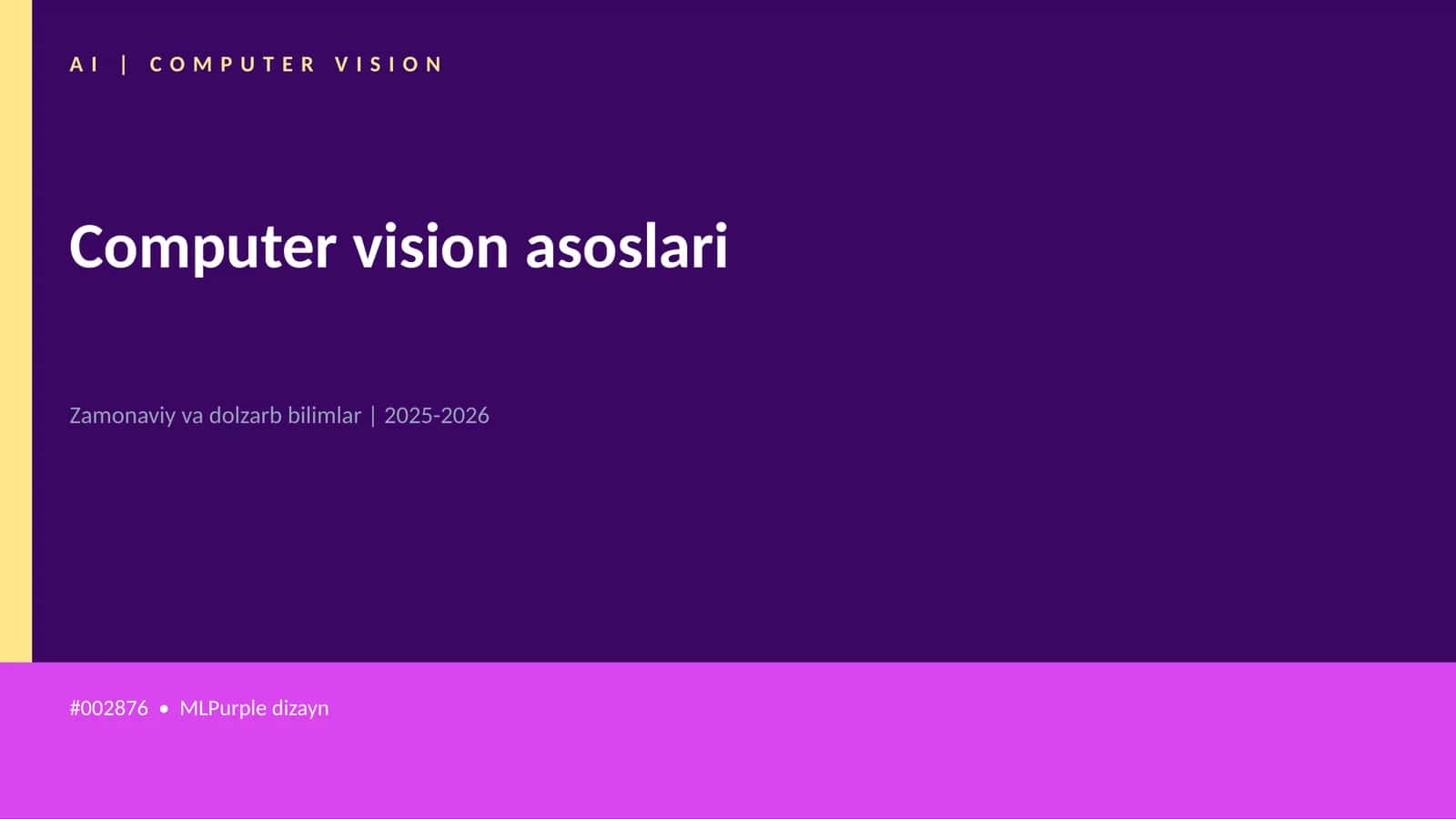 Computer vision asoslari 1