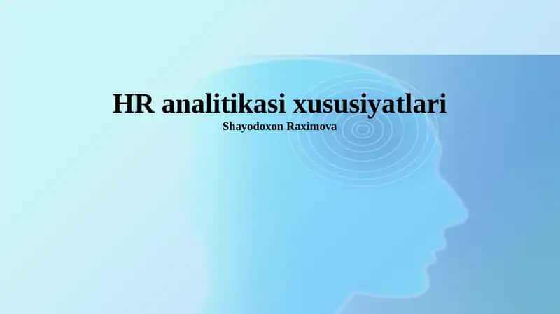 HR analitikasi 1
