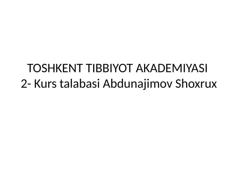 Harbiy Gigiya va uning rivojlanishi 1