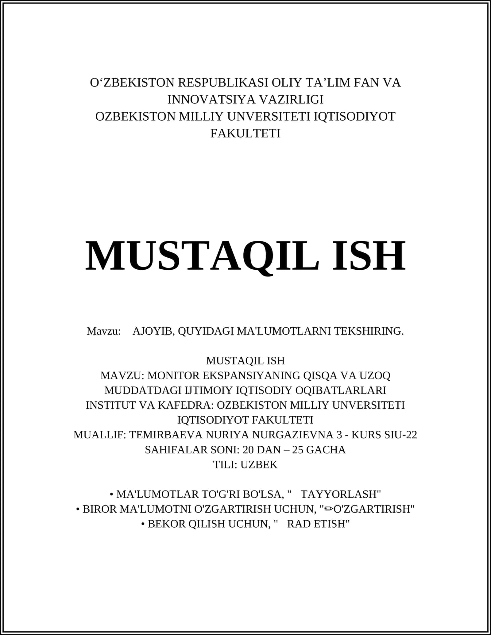 Monitor Ekspansiyasi Tushunchasi 1
