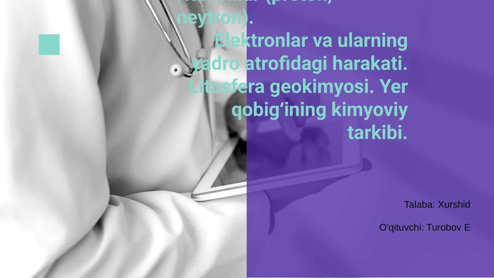 Nuklonlar (proton, neytron) 1