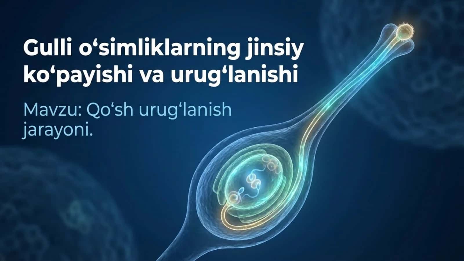 Gulli o'simliklarning ko'payishi va urug'lanishi 1