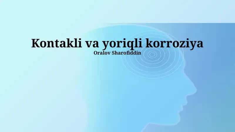 Kontakt va yoriq korroziyasi 1