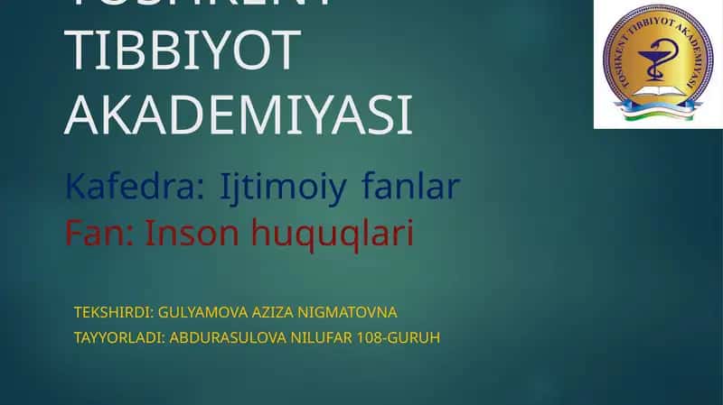Ayollar huquqlari va Gender tengligi 1