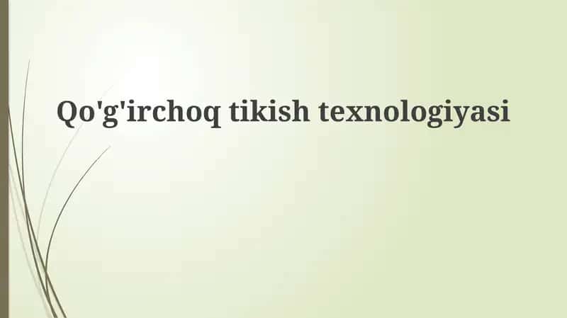 Doll tikish texnologiyasi 1