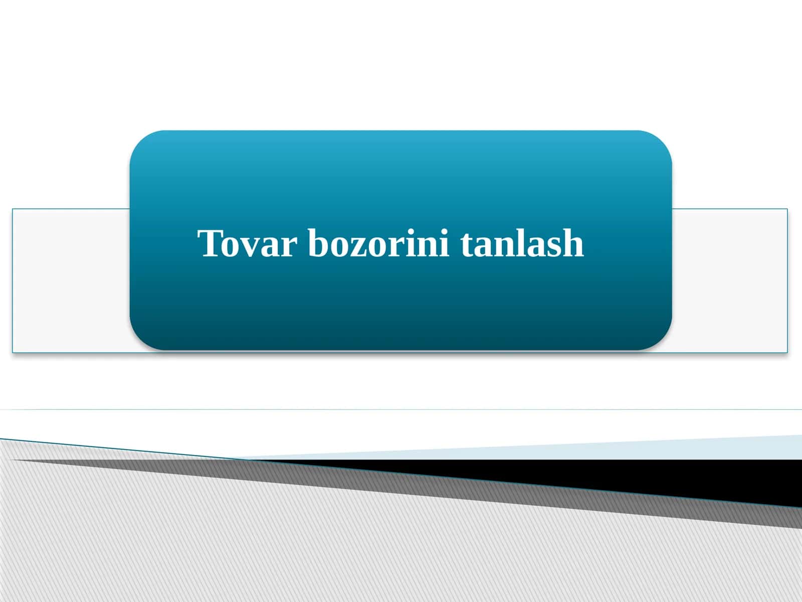 Bozortanlovi ishlab chiqarish hajmi 1