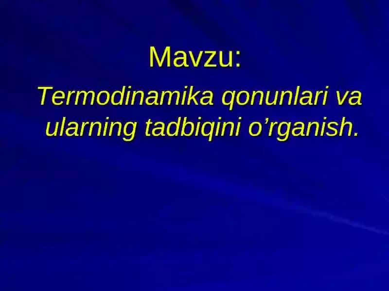 Termodinamika