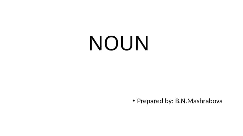 NOUN 1