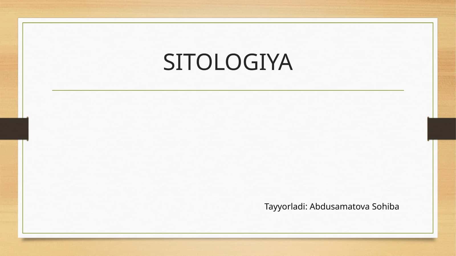 SITOLOGIYA 1
