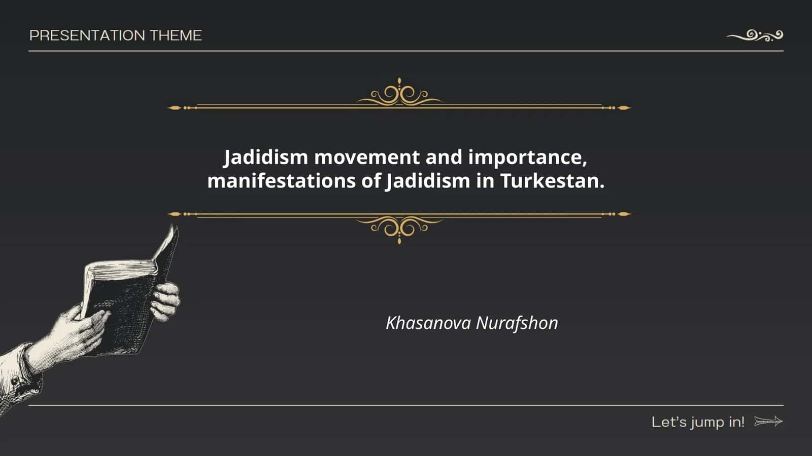 Origins of the Jadidism Movement 1