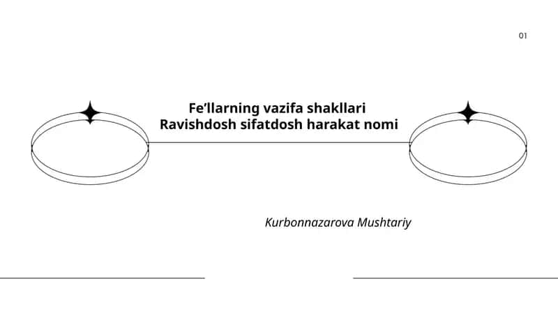 Fe’llarning vazifa shakllari 1