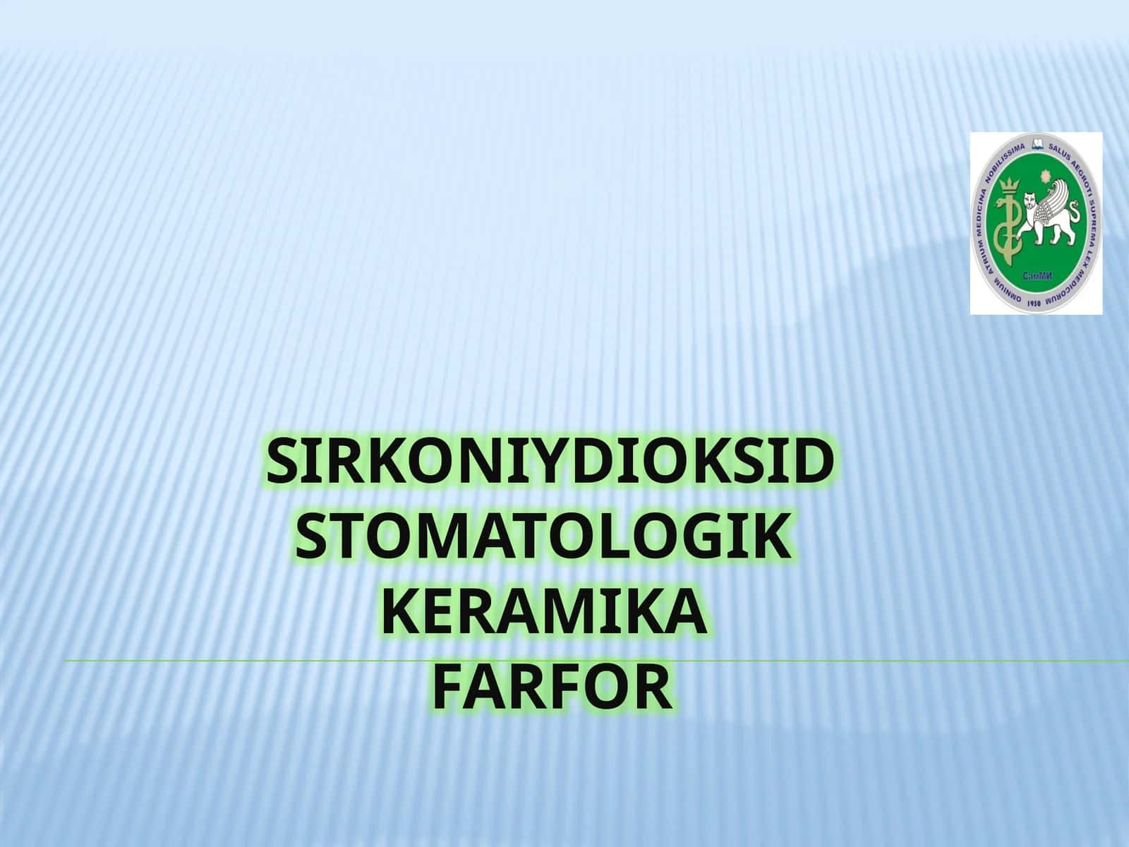 Sirkoniy dioksid stomatologik keramika farfor 1