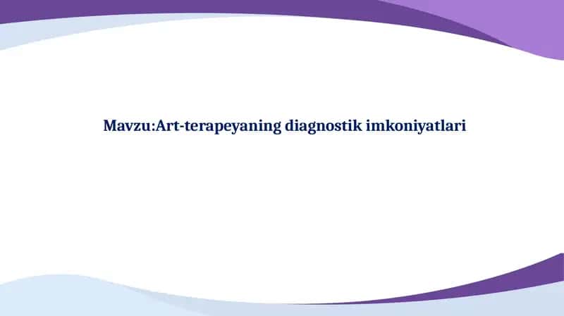 Art-terapeyaning diagnostik imkoniyatlari 1