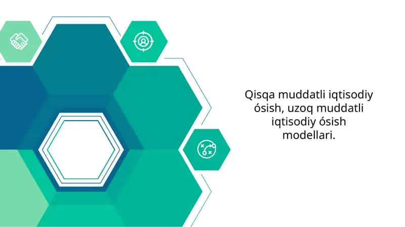 Qisqa muddatli iqtisodiy ósish, uzoq muddatli iqtisodiy ósish modellari 1