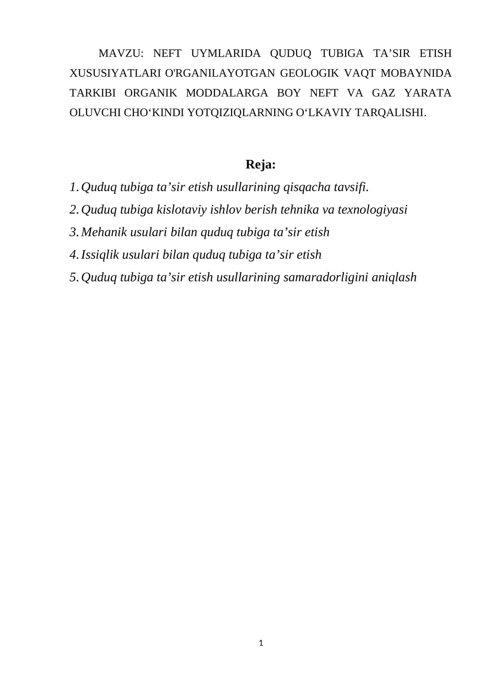 NEFT UYMLARIDA QUDUQ TUBIGA TA’SIR ETISH 1