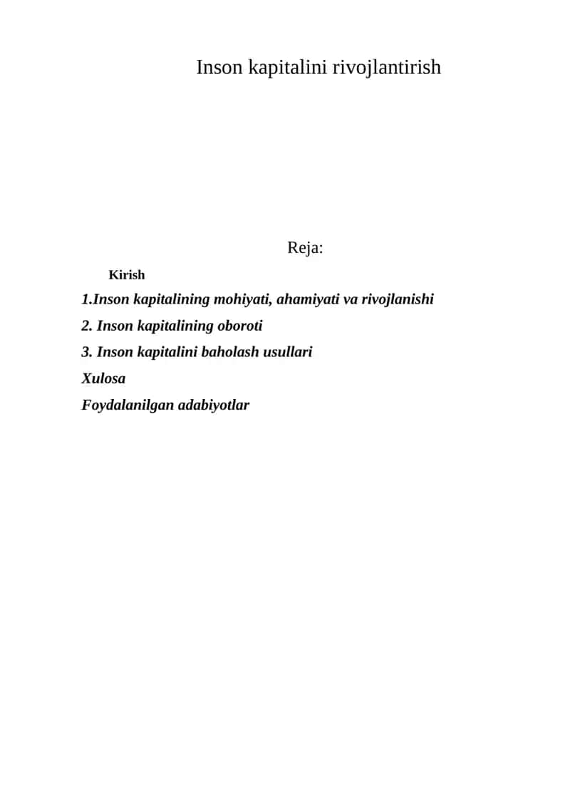 Insоn kаpitаlini rivоjlаntirish 1
