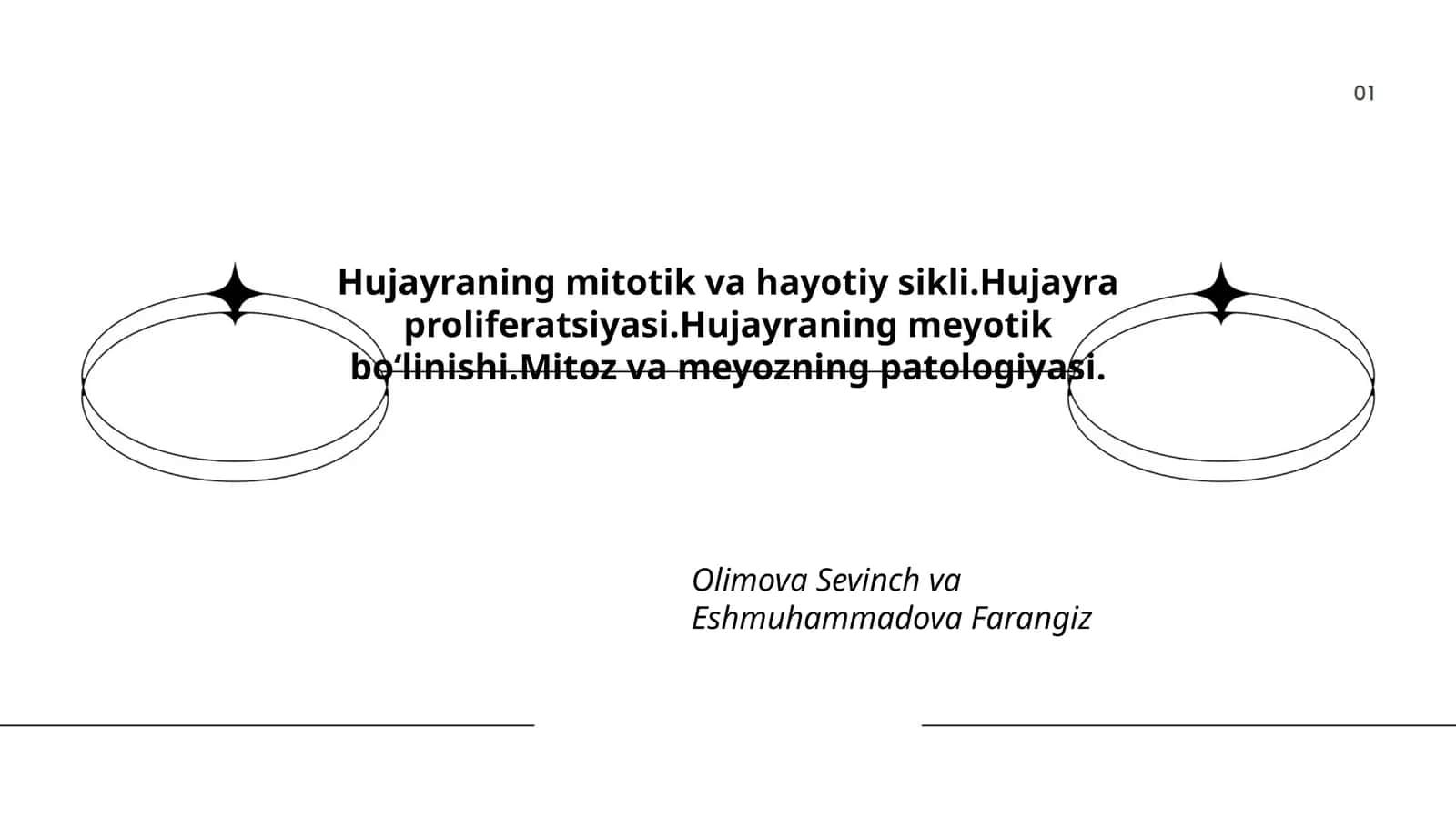 Hujayraning mitotik va hayotiy sikli 1