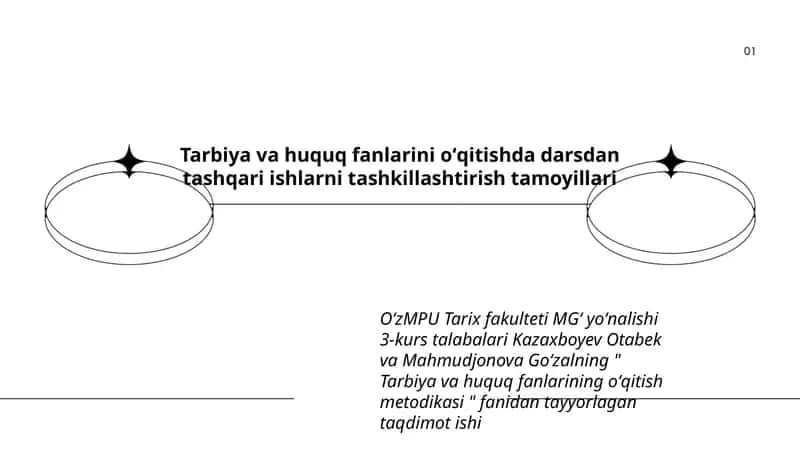 Tarbiya va huquq fanlarini oʻqitish metodikasi 1