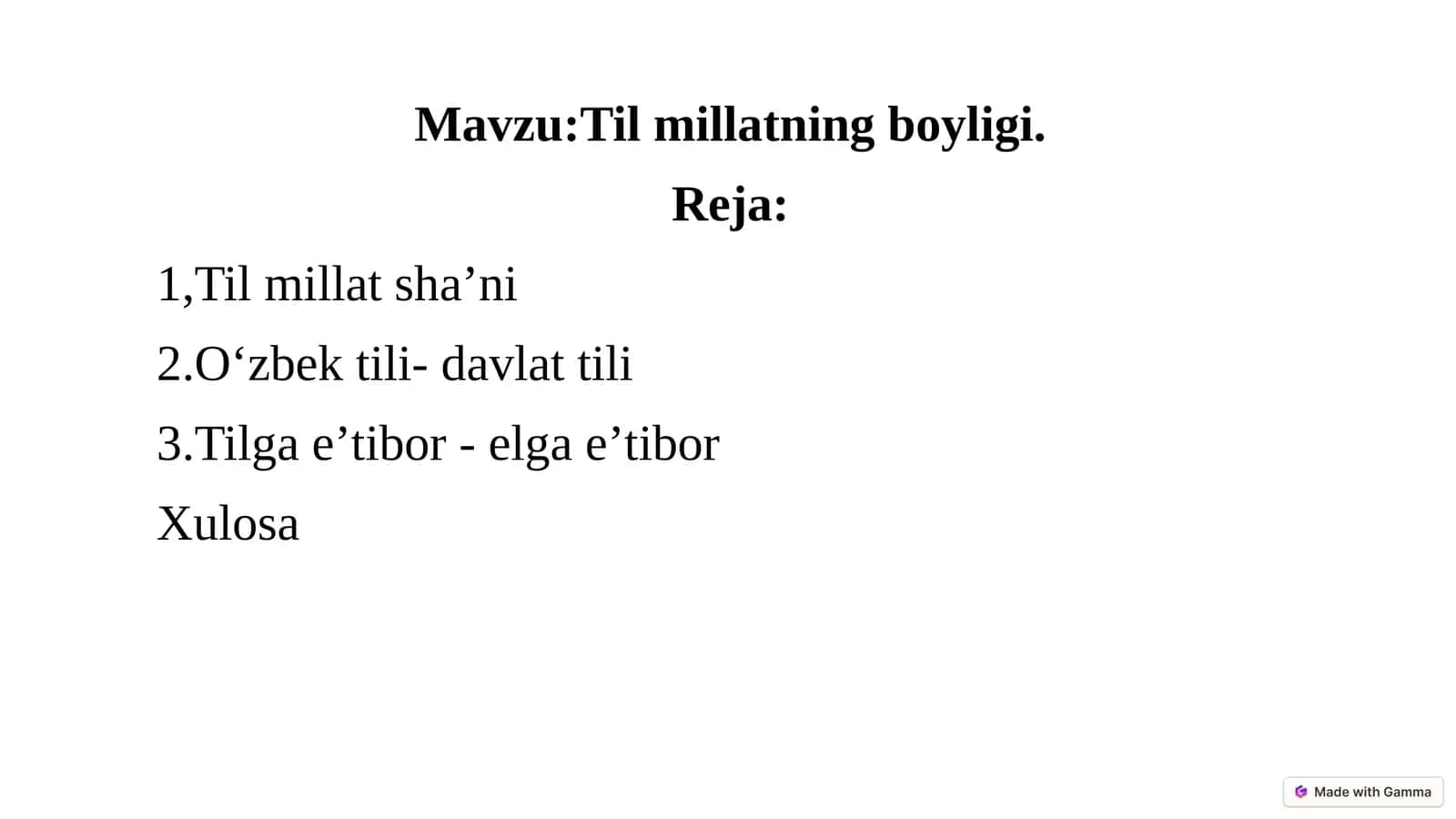 Til - Millatning Boyligi 1