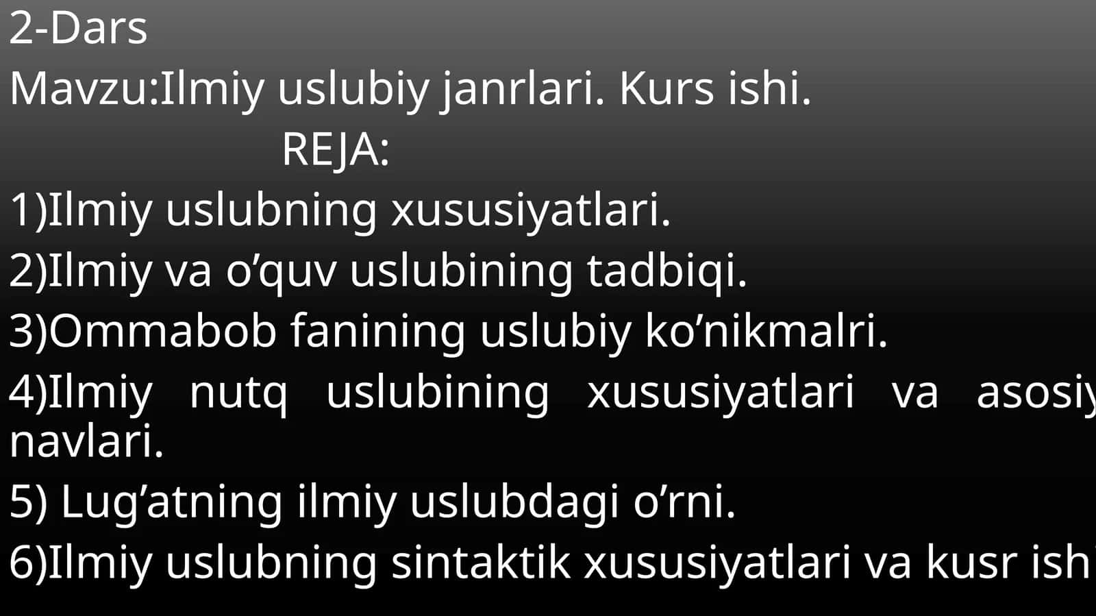Ilmiy uslubiy janrlari 1