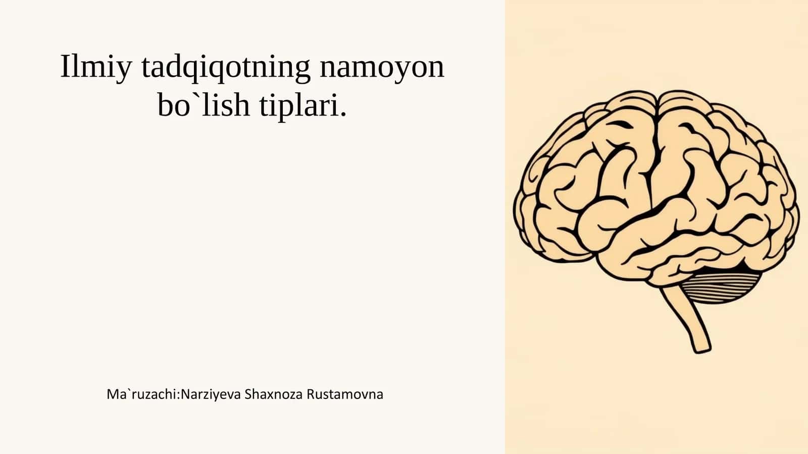 Ilmiy tadqiqotning namoyon bo`lish tiplari 1