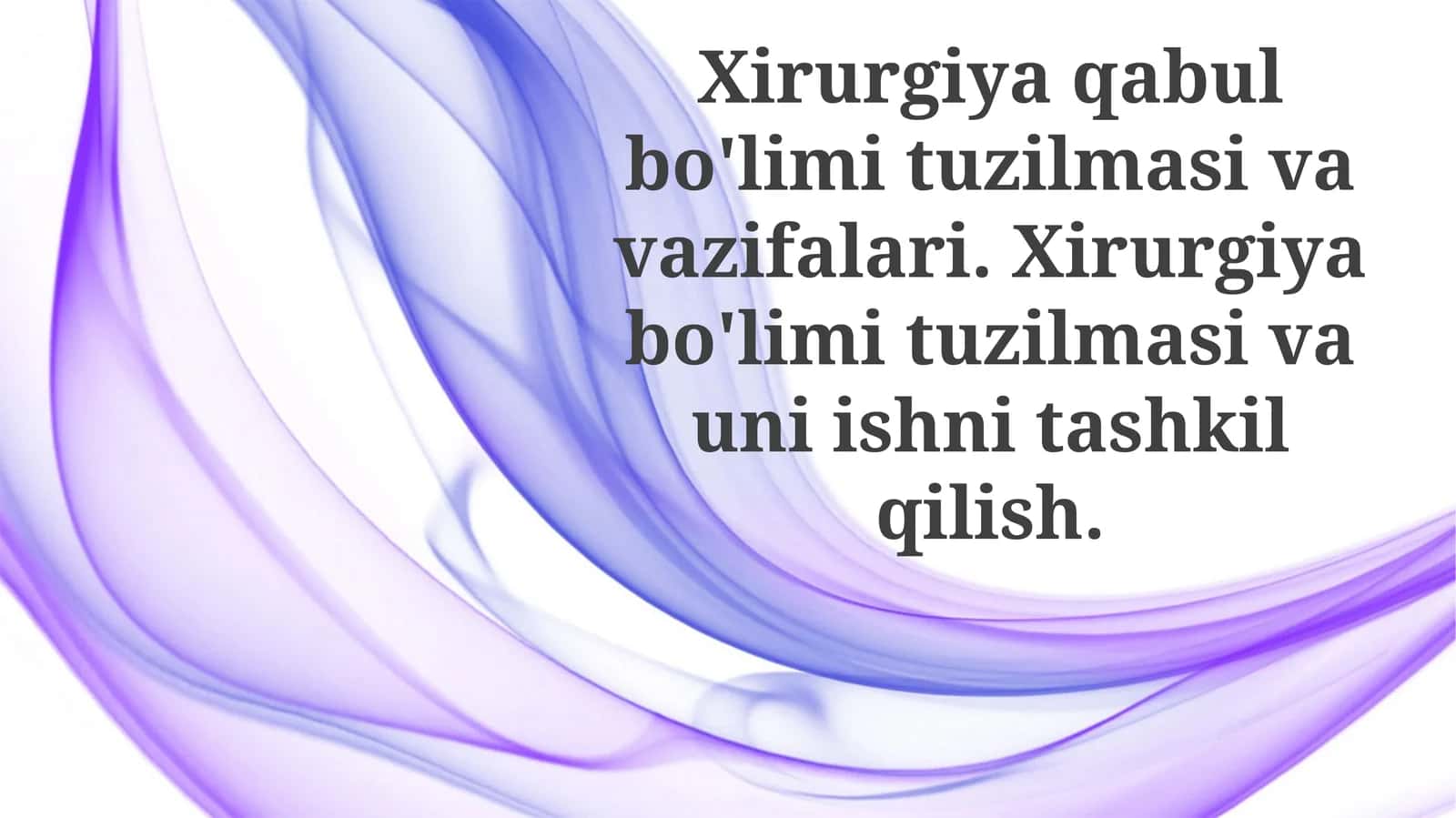 Xirurgiya Qabul Bo'limi Tuzilmasi 1