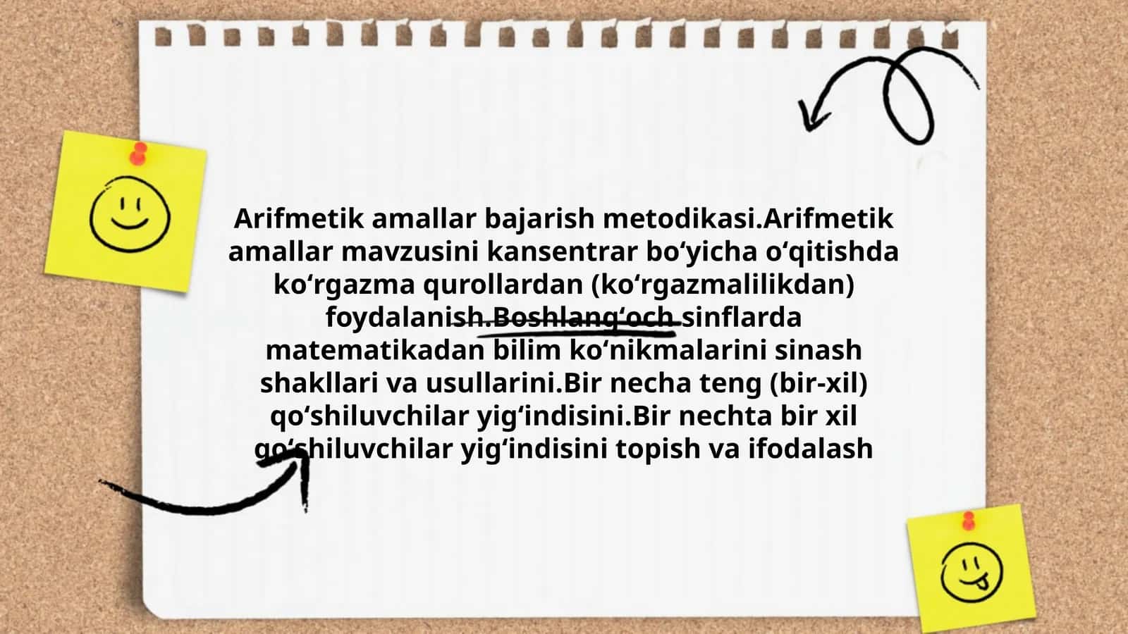 Arifmetik amallar bajarish metodikasi 1