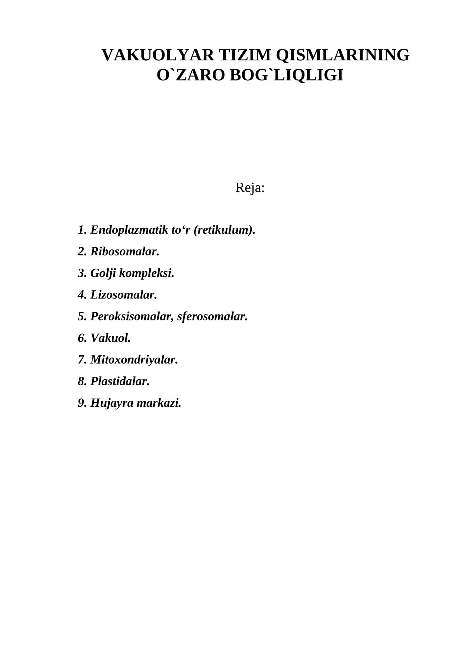 Hujayra organoidlari 1