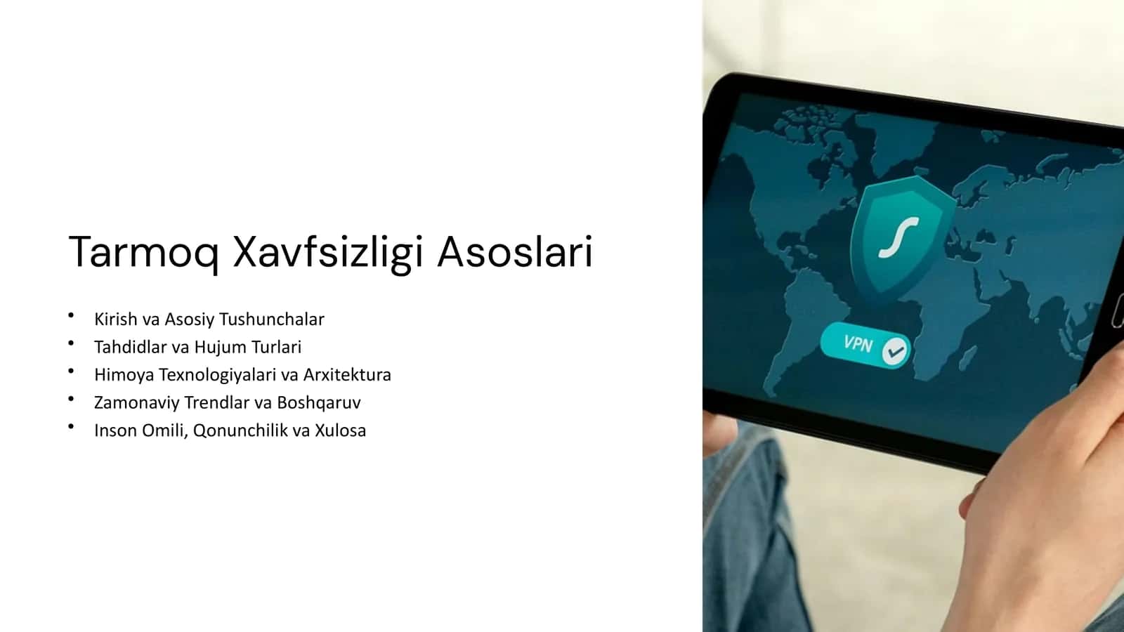 Tarmoq xavfsizligi asoslari 1