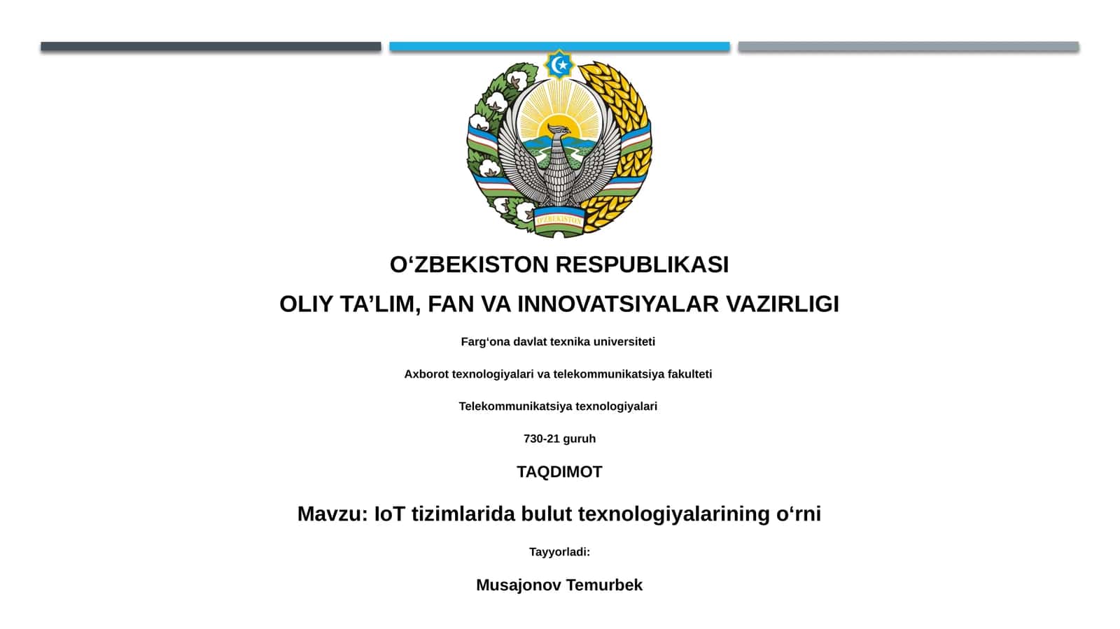 IoT tizimlarida bulut texnologiyalarining o‘rni 1