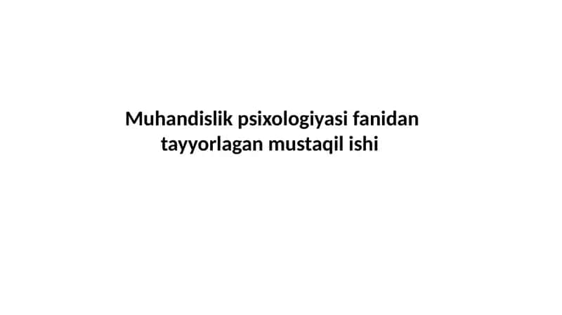 Operativ fikrlash psixologiyasi 1