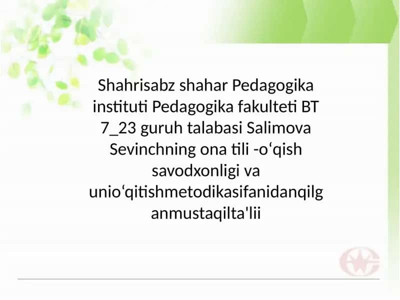 Orfografiya va orfoepiya 1