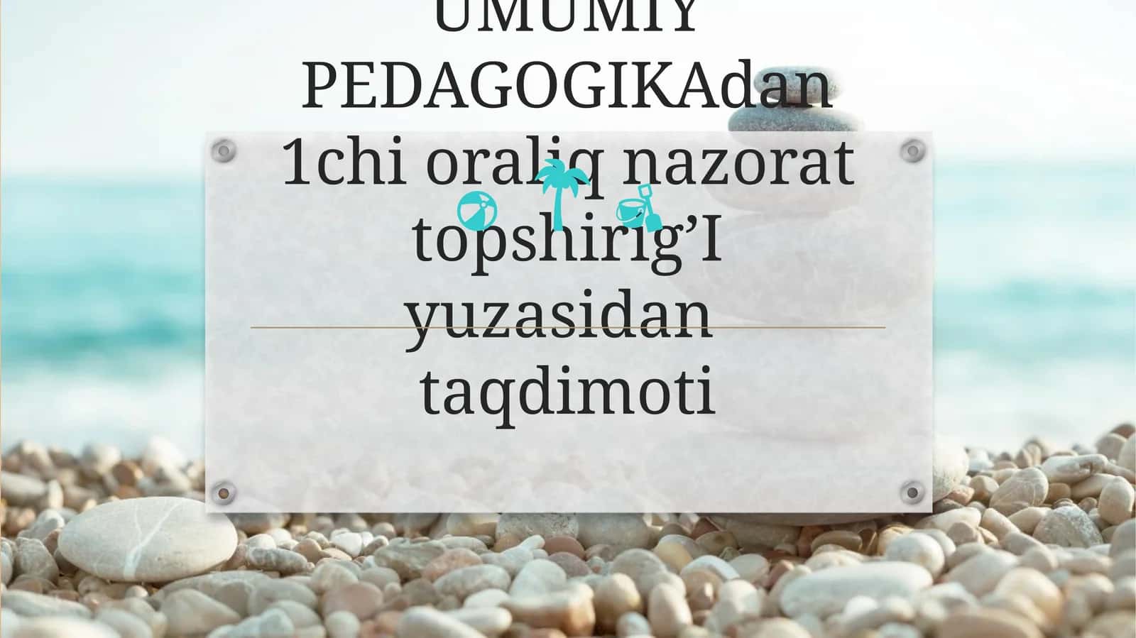 Pedagogika 1