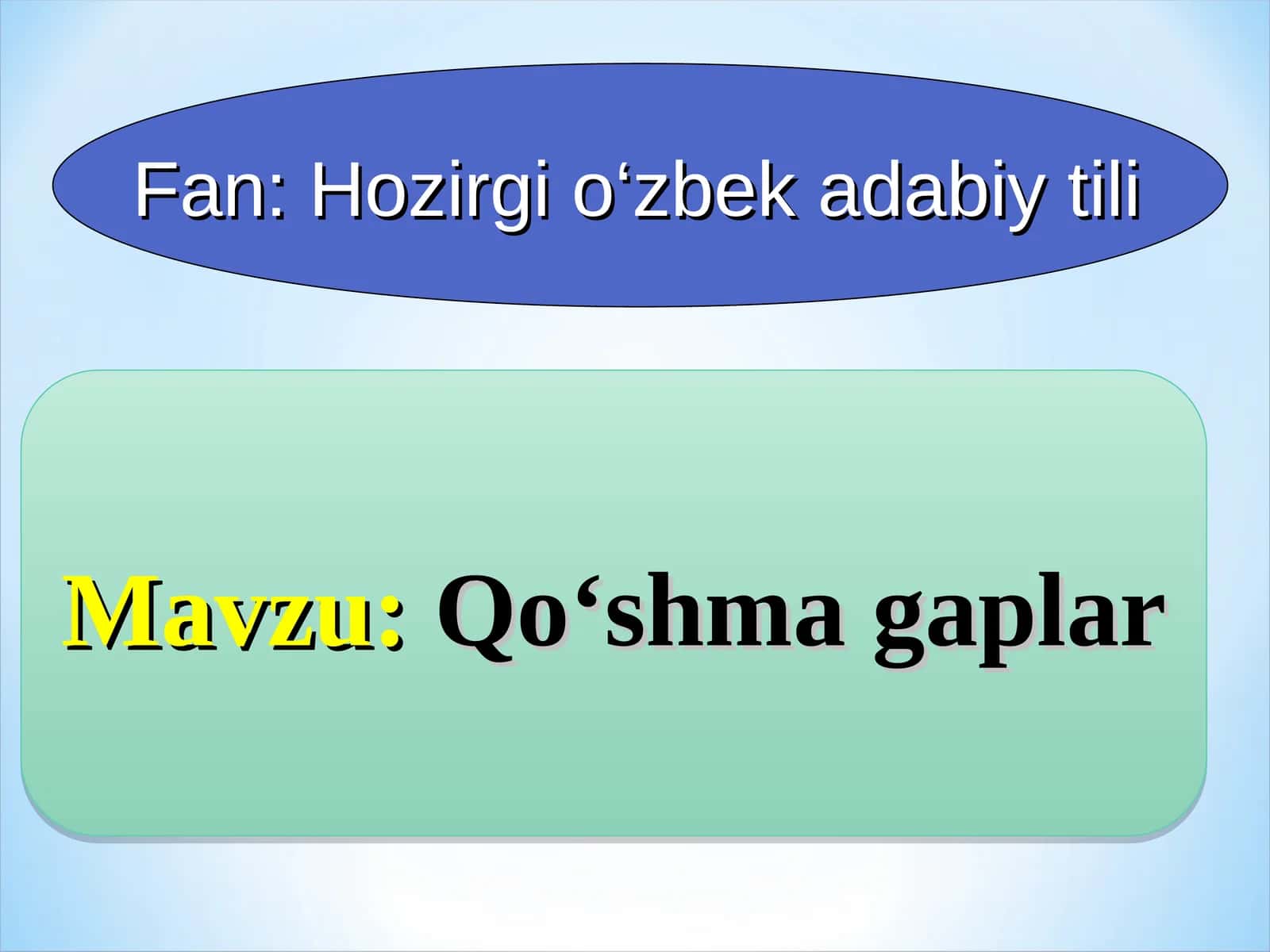 Qo‘shma gaplar 1