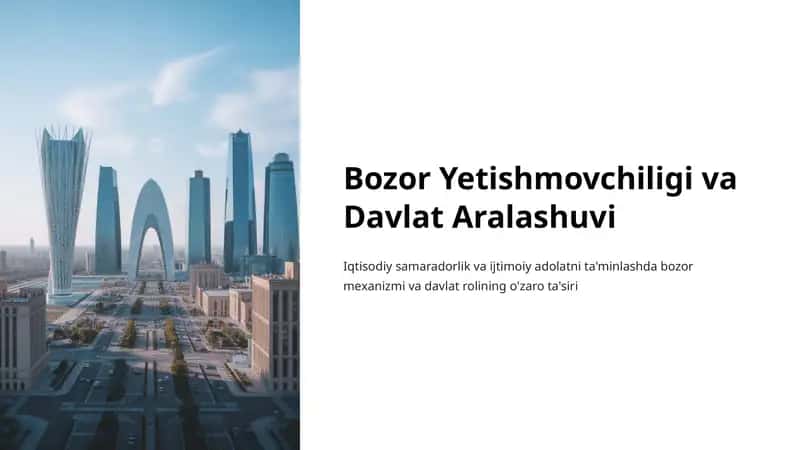 Bozor Yetishmovchiligi va Davlat Aralashuvi 1
