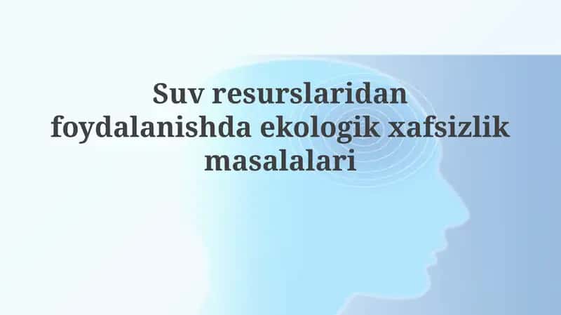 Ekologik Xavfsizlik 1