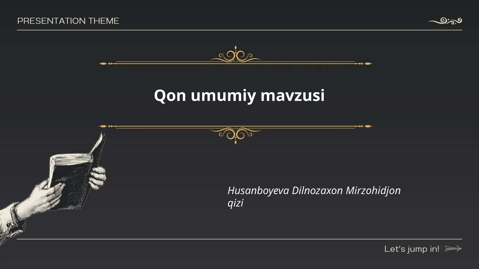 Qon umumiy mavzusi 1