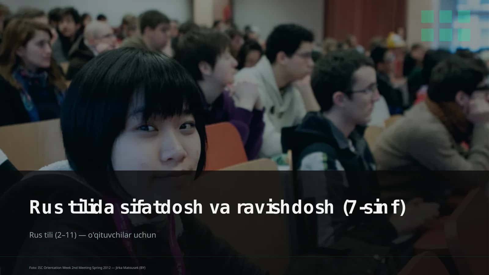 Rus tilida sifatdosh va ravishdosh (7-sinf) 1