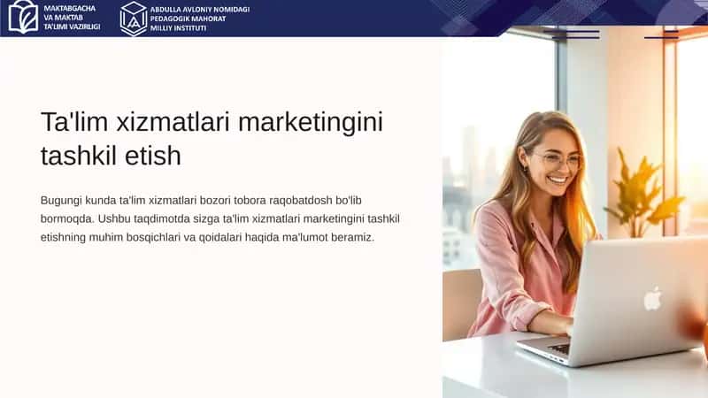 Ta'lim xizmatlari marketingini tashkil etish 1